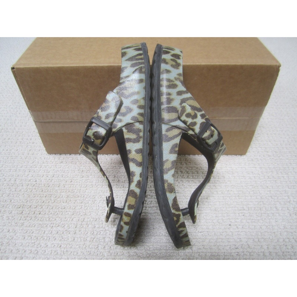 Hey‎ Girl Sandals Womens 38 Leopard Print Thong Slides Corky's US 7-7.5 - Picture 8 of 9